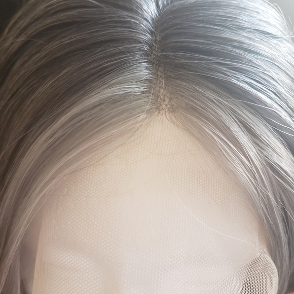 Beautiful Wig With Brown, Light And Dark Grey - Picture 5 of 15